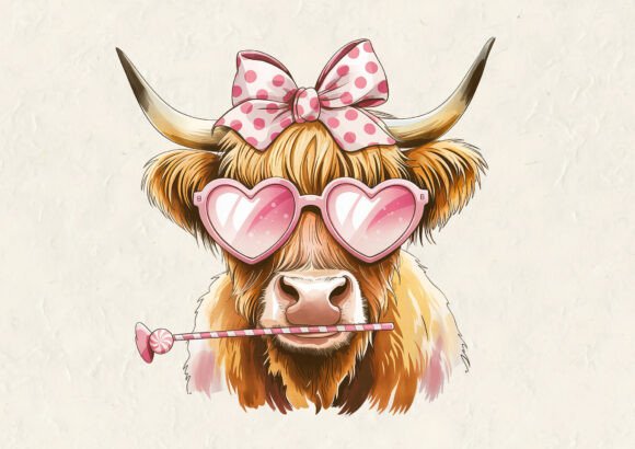 A Review of Highland Cow Valentine Graphics for T-Shirt Designs
