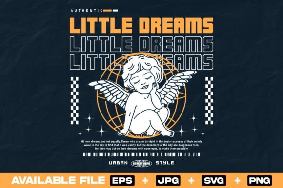 A Vintage Angel Graphic for Streetwear & Crafting