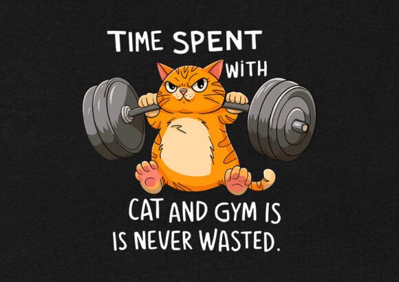 Evaluating a Cat & Gym Graphic for Client Projects
