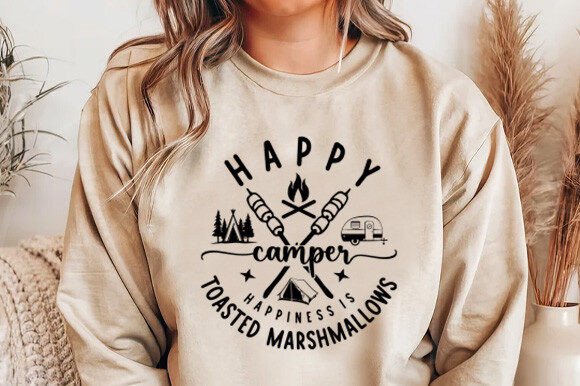 Reviewing the Happy Camper Design for Branding & Graphics