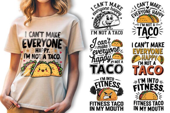 Why This Funny Tacos Graphics Bundle Stands Out for T-Shirt Designs